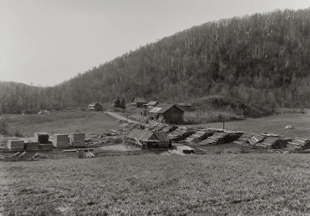 The saw mill that once stood on the hostel's land